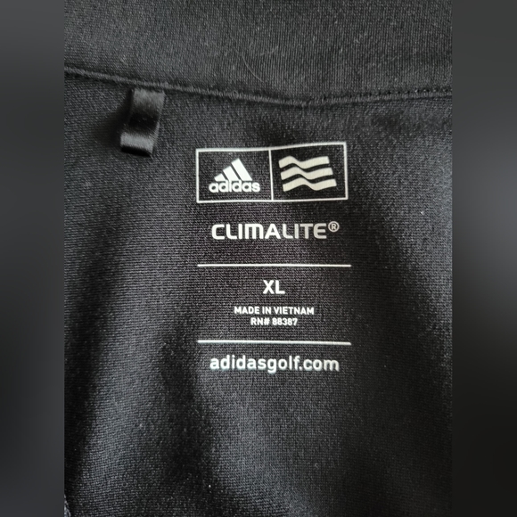 Adidas Size XL 1/4 Zip Red and Black Sweater - Picture 8 of 9